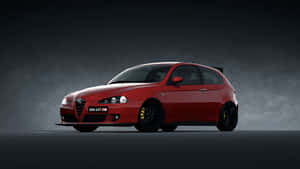 Sleek Alfa Romeo 147 On Display Wallpaper