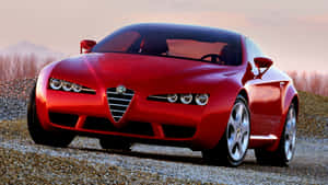 Sleek Alfa Romeo Brera On The Open Road Wallpaper