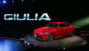 Sleek Alfa Romeo Giulia Sportscar Wallpaper