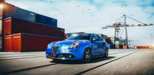 Sleek Alfa Romeo Giulietta In A High-resolution Wallpaper Wallpaper