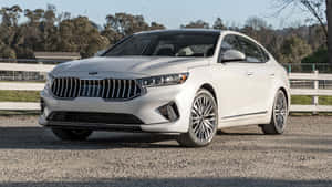 Sleek And Classy Kia Cadenza On Display Wallpaper