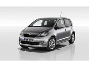 Sleek And Compact Skoda Citigo In Urban Environment Wallpaper