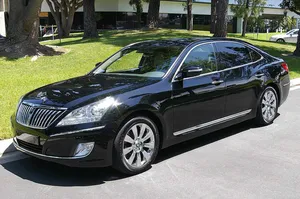 Sleek And Elegant Hyundai Equus In Nature Wallpaper