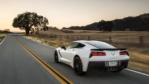 Sleek And Fast Chevrolet Corvette C7 In Full Glory Wallpaper