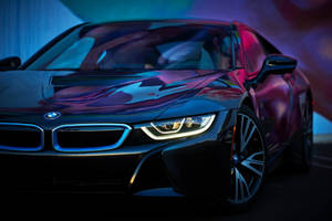 Sleek And Glossy Black Bmw Laptop Wallpaper