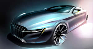 Sleek And Innovative Car Design Concept Wallpaper