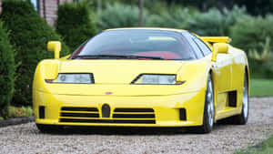 Sleek And Luxurious Bugatti Eb110 In Action Wallpaper