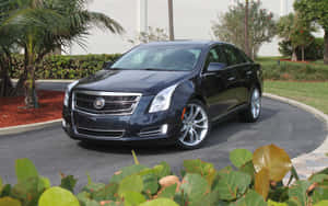 Sleek And Luxurious Cadillac Xts In The City Wallpaper