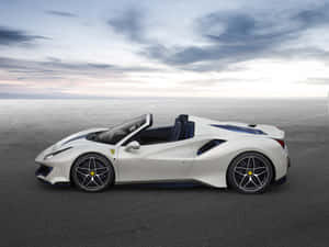 Sleek And Luxurious Ferrari 488 Spider In Motion Wallpaper