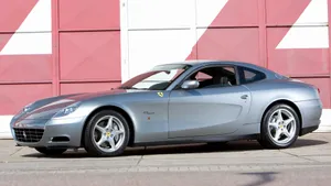 Sleek And Luxurious Ferrari 612 Scaglietti In Action Wallpaper