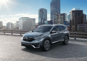 Sleek And Luxurious Honda Cr-v In Its Habitat Wallpaper