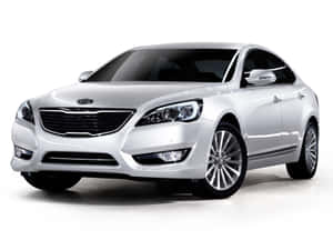 Sleek And Luxurious Kia Cadenza In Motion Wallpaper