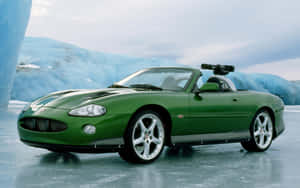 Sleek And Powerful Jaguar Xkr On Display Wallpaper