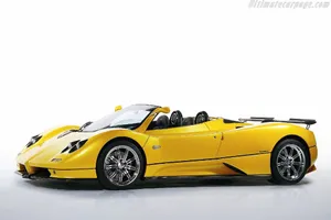 Sleek And Powerful Pagani Zonda C12 Roadster In Action Wallpaper