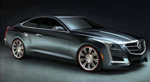 Sleek And Sophisticated Cadillac Cts On The Road Wallpaper