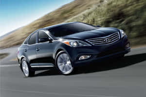 Sleek And Sophisticated Hyundai Azera In Motion Wallpaper