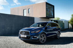 Sleek And Sophisticated Infiniti Qx60 On The Road Wallpaper