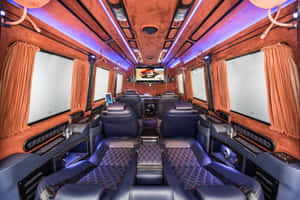 Sleek And Sophisticated Mercedes Benz Sprinter On The Road Wallpaper