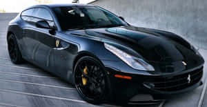 Sleek And Sophisticated Red Ferrari Ff Wallpaper