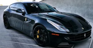 Sleek And Sophisticated Red Ferrari Ff Wallpaper