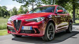 Sleek And Sporty Alfa Romeo Stelvio Wallpaper