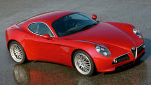 Sleek And Stylish Alfa Romeo 8c Competizione Wallpaper