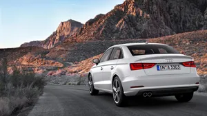 Sleek And Stylish Audi A3 In The City Wallpaper