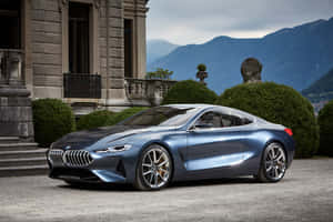 Sleek And Stylish Bmw 8 Series In Action Wallpaper