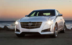 Sleek And Stylish Cadillac Cts In Action Wallpaper