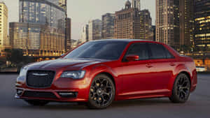 Sleek And Stylish Chrysler 300 At Night Wallpaper