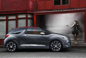 Sleek And Stylish Citroen Ds3 On An Open Road Wallpaper