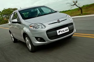 Sleek And Stylish Fiat Palio In Action Wallpaper