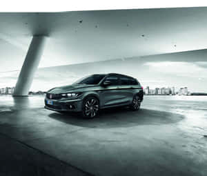 Sleek And Stylish Fiat Tipo On The Road Wallpaper