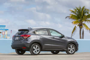 Sleek And Stylish Honda Hr-v On The Road Wallpaper