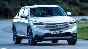 Sleek And Stylish Honda Hr-v On The Road Wallpaper