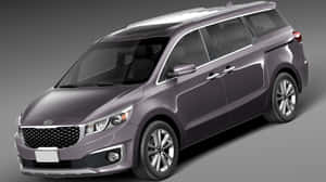 Sleek And Stylish Kia Sedona On The Road Wallpaper