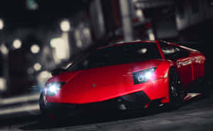 Sleek And Stylish Lamborghini Murciélago In Action Wallpaper