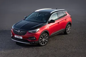 Sleek And Stylish Opel Grandland X On The Road Wallpaper