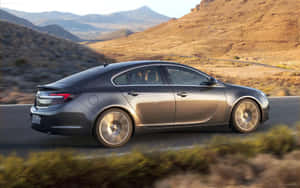 Sleek And Stylish Opel Insignia On The Road Wallpaper