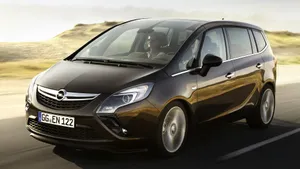 Sleek And Stylish Opel Zafira On The Road Wallpaper