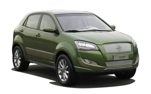 Sleek And Stylish Ssangyong Suv On The Road Wallpaper