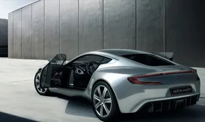 Sleek Aston Martin One-77 In Motion Wallpaper