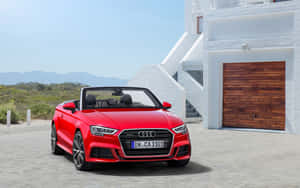 Sleek Audi A3 In Motion Wallpaper