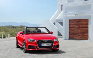 Sleek Audi A3 In Motion Wallpaper