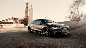 Sleek Audi A4 In Action Wallpaper