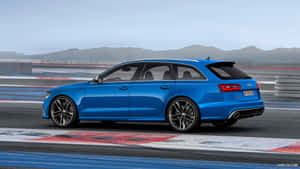 Sleek Audi Rs6 In Action Wallpaper