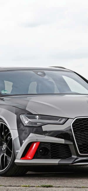 Sleek Audi Rs6 In Motion Wallpaper