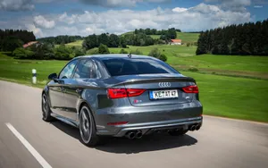 Sleek Audi S3 In Dynamic Setting Wallpaper