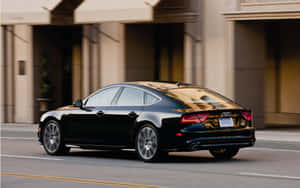 Sleek Audi S7 In Elegant Landscape Wallpaper