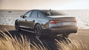 Sleek Audi S8 Performance Luxury Sedan Wallpaper